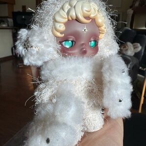 Popmart Skullpanda Sandman custom embellished with Swarovski crystals